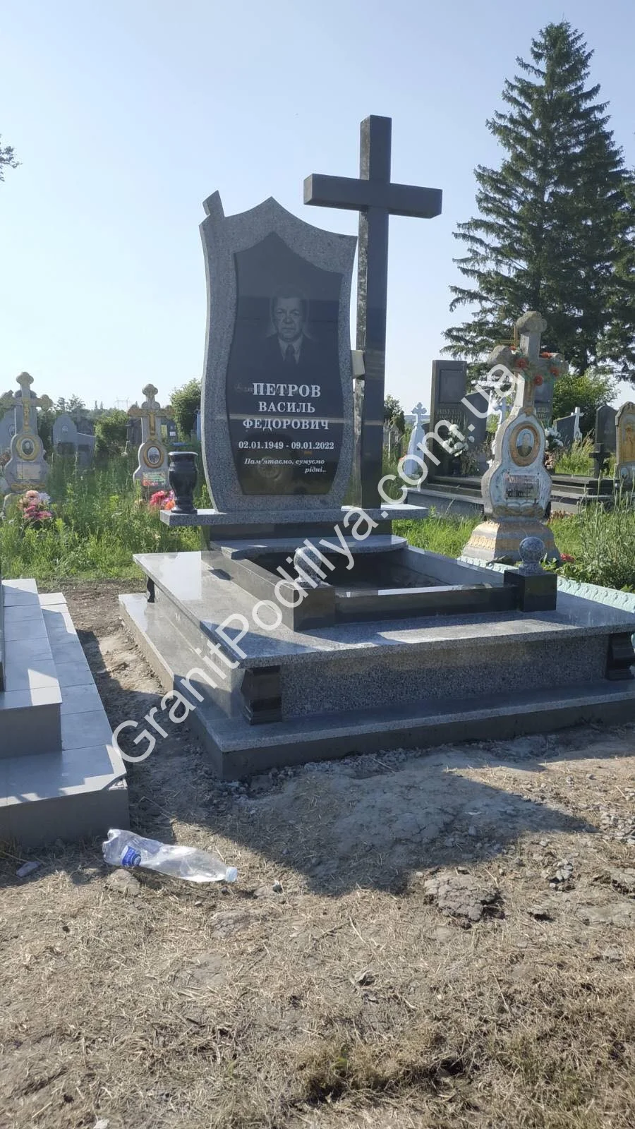 Подвійний пам'ятник з граніту - Кам'янець-Подільський | GranitPodillya